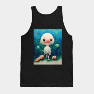 cute sea alien monster Tank Top